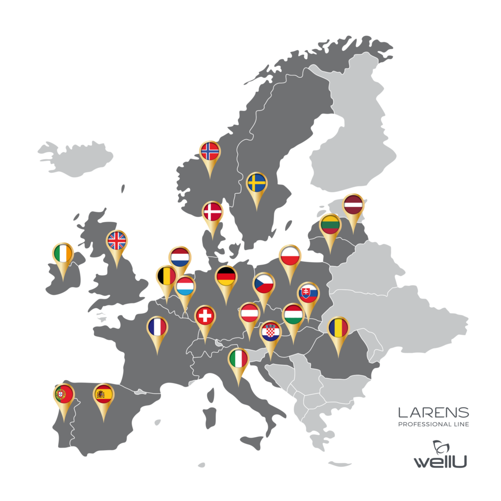 Mapa zasięgu Larens Professional
